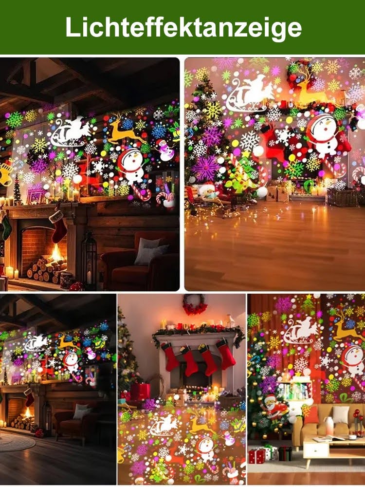 Weihnachtsprojektor 2026 – HD Schneesturm-Effekt