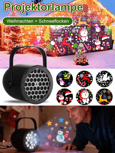 Weihnachtsprojektor 2026 – HD Schneesturm-Effekt